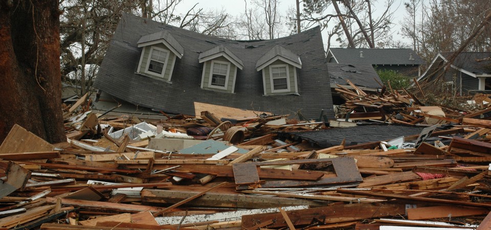 house debris