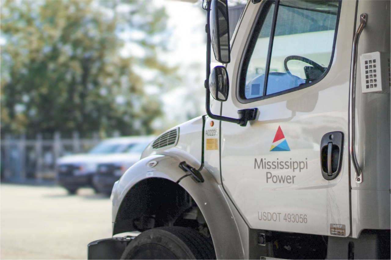 Mississippi Power Bucket Truck Side View