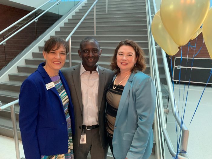 Jackson County Chamber CEO Paige Roberts, Mississippi Power Area Manager Cedrick Hurd and Jackson County Economic Development Foundation Director of Asset and Resource Management Natalia Diaz