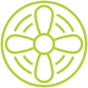 heating and cooling icon