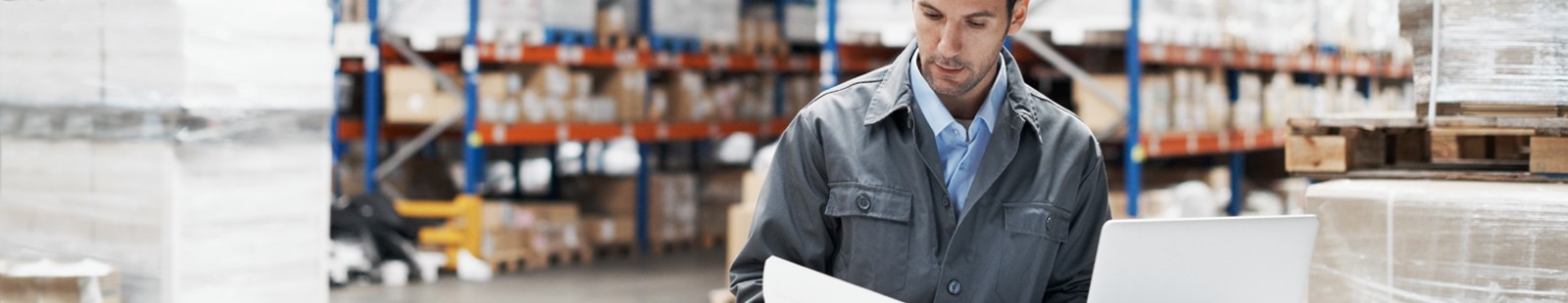 Man reviewing paperwork