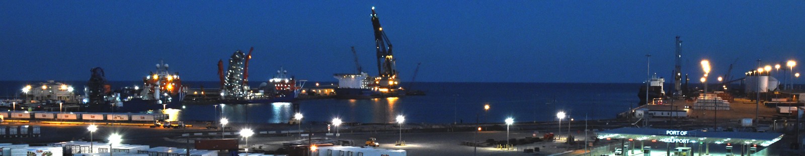 Biloxi Bay at night