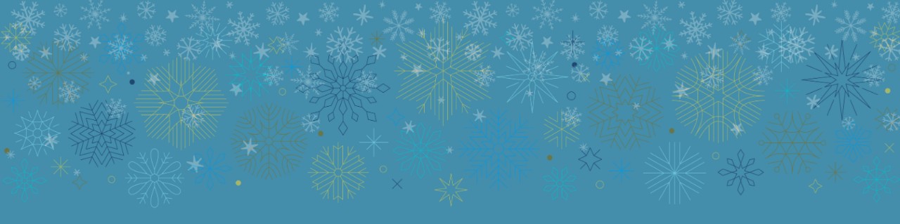 snowflakes on blue background
