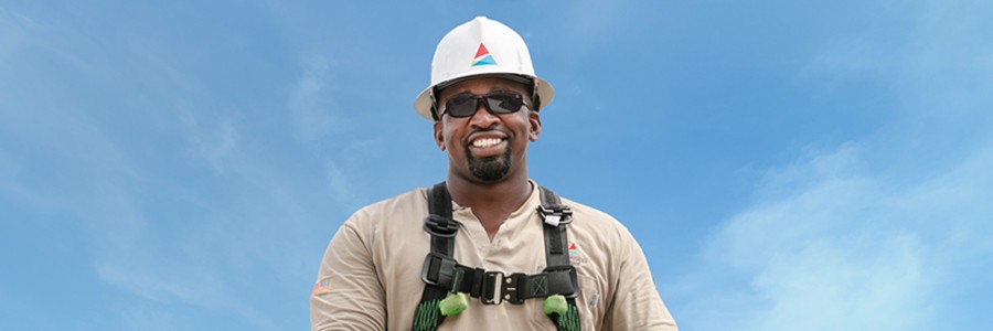 photo of lineman outside