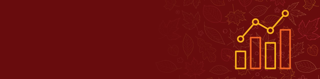 Bar Chart with Leaves in the Background
