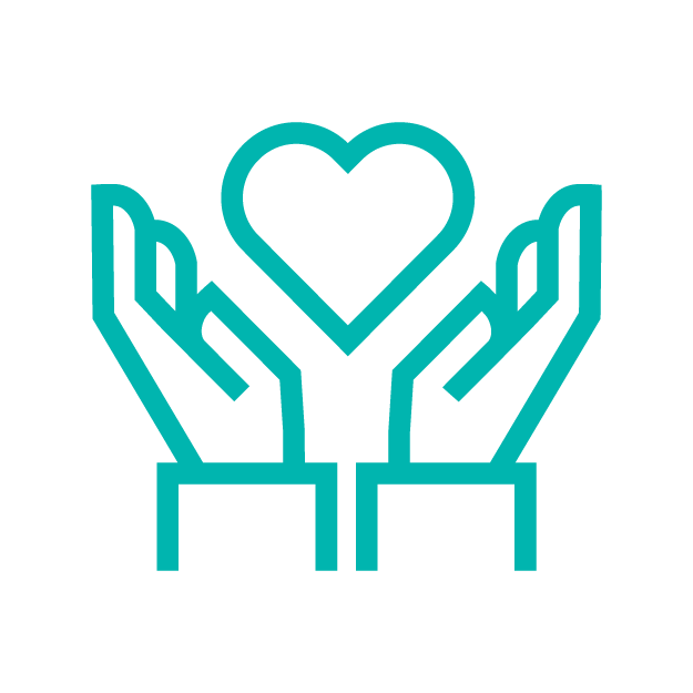 Hearts Holding a Hand