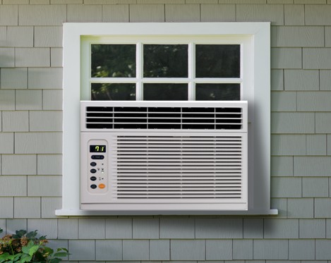 house with window ac unit